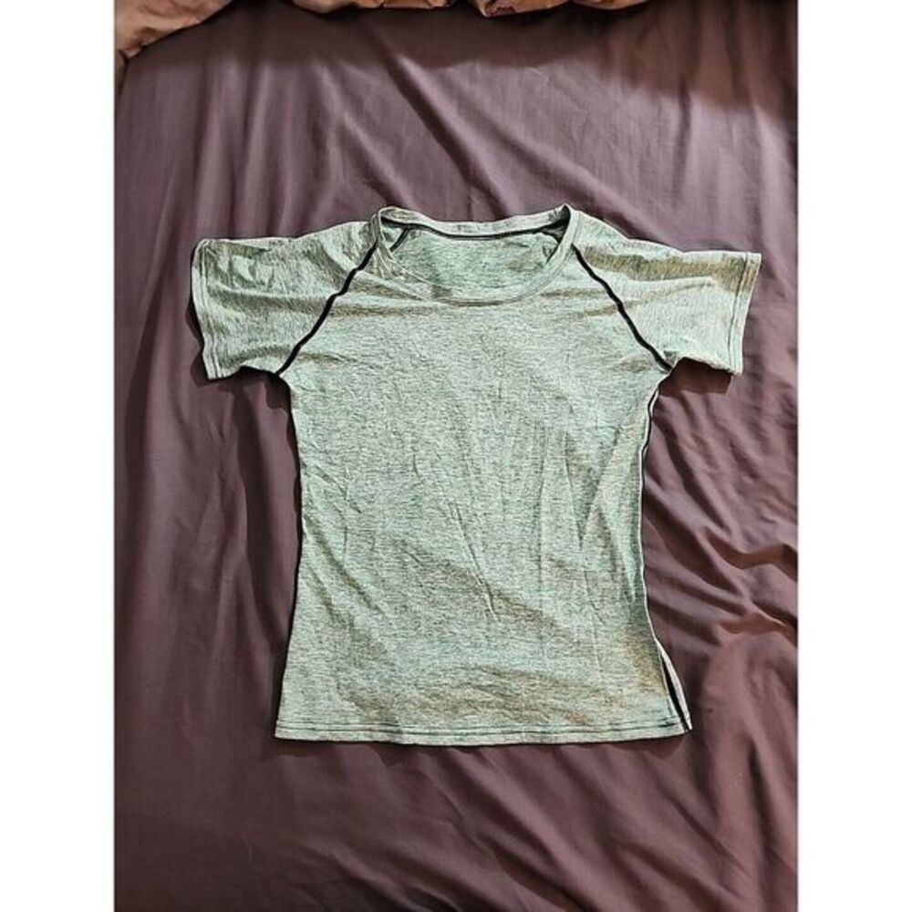 Nwt July's Song Women's Pullover Shirt Workout Short Sleeve Green Size M